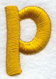 Lower Case Letter p - 2 inch (Puff Foam)
