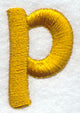 Lower Case Letter p - 2 inch (Puff Foam)