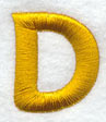 Capital Letter D - 2 inch (Puff Foam)