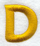 Capital Letter D - 2 inch (Puff Foam)