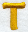 Capital Letter T - 2 inch (Puff Foam)