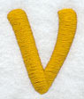 Capital Letter V - 2 inch (Puff Foam)