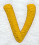Capital Letter V - 2 inch (Puff Foam)
