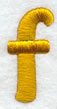 Lower Case Letter f - 2 inch (Puff Foam)