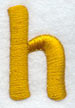 Lower Case Letter h - 2 inch (Puff Foam)