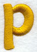 Lower Case Letter p - 2 inch (Puff Foam)