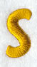 Lower Case Letter s - 2 inch (Puff Foam)