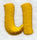 Lower Case Letter u - 2 inch (Puff Foam)