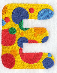 Polka Dot Letter E (3 inch)