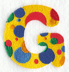Polka Dot Letter G (3 inch)