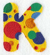 Polka Dot Letter K (3 inch)