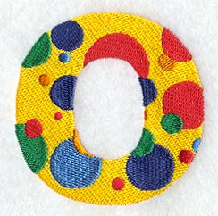 Polka Dot Letter O (3 inch)