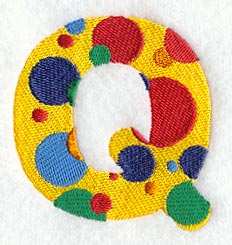 Polka Dot Letter Q (3 inch)