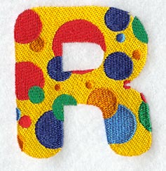 Polka Dot Letter R (3 inch)