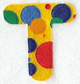 Polka Dot Letter T (3 inch)