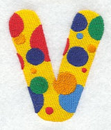 Poalphalka Dot Letter V (3 inch)