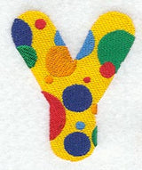 Polka Dot Letter Y (3 inch)