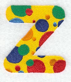 Polka Dot Letter Z (3 inch)