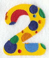 Polka Dot Number 2 (3 inch)