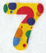 Polka Dot Number 7 (3 inch)