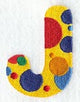 Polka Dot Letter J (3 inch)