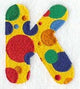 Polka Dot Letter K (3 inch)