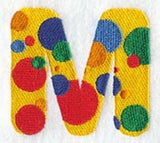 Polka Dot Letter M (3 inch)