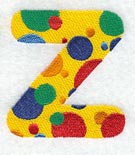 Polka Dot Letter Z (3 inch)