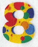 Polka Dot Number 8 (3 inch)