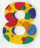 Polka Dot Number 8 (3 inch)