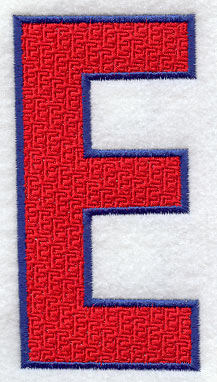 Letter-filled E (5 inch)