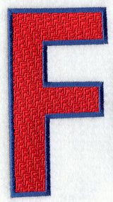 Letter-filled F (5 inch)