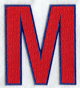 Letter-filled M (5 inch)