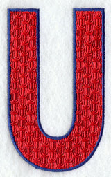 Letter-filled U (5 inch)