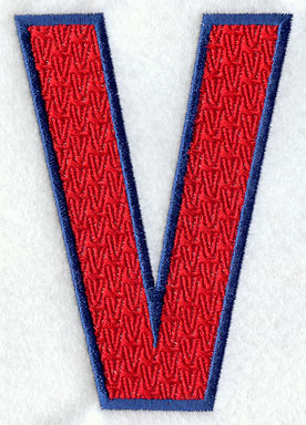 Letter-filled V (5 inch)