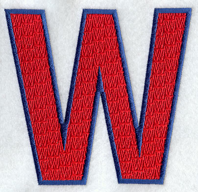 Letter-filled W (5 inch)