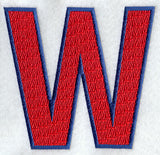 Letter-filled W (5 inch)