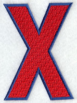 Letter-filled X (5 inch)
