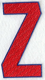 Letter-filled Z (5 inch)