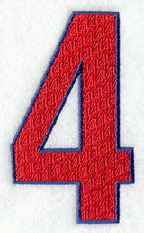 Number-filled 4 (5 inch)
