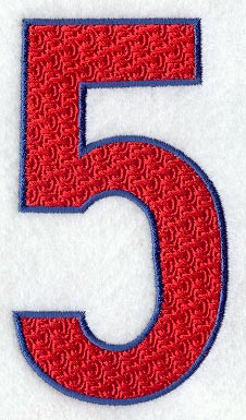 Number-filled 5 (5 inch)