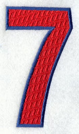 Number-filled 7 (5 inch)