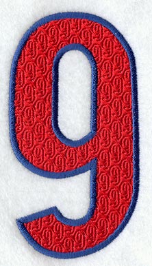 Number-filled 9 (5 inch)