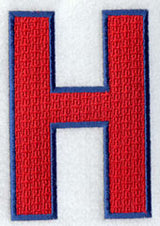 Letter-filled H (5 inch)