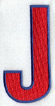 Letter-filled J (5 inch)