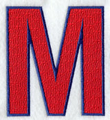 Letter-filled M (5 inch)