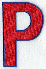 Letter-filled P (5 inch)