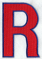 Letter-filled R (5 inch)