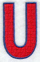 Letter-filled U (5 inch)