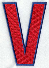Letter-filled V (5 inch)